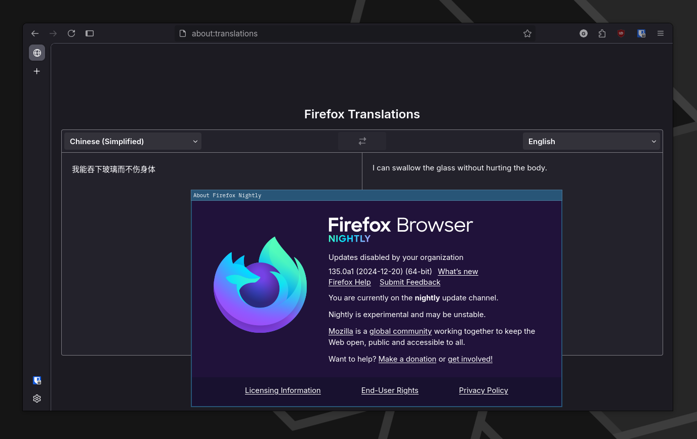 Firefox Nightly, 135.0a1 (2024-12-20) (64-bit)